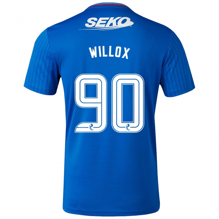 Niño Camiseta Kieron Willox #90 Azul 1ª Equipación 2023/24 La Camisa Perú