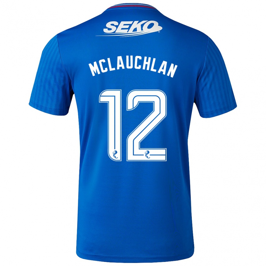 Niño Camiseta Rachel Mclauchlan #12 Azul 1ª Equipación 2023/24 La Camisa Perú