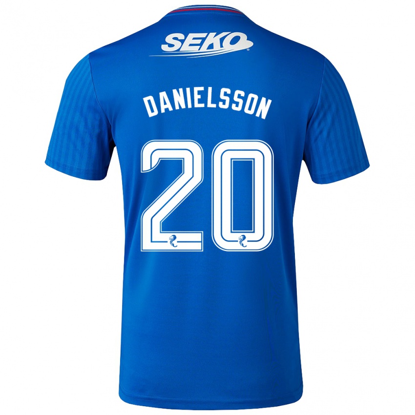 Niño Camiseta Jenny Julia Danielsson #20 Azul 1ª Equipación 2023/24 La Camisa Perú