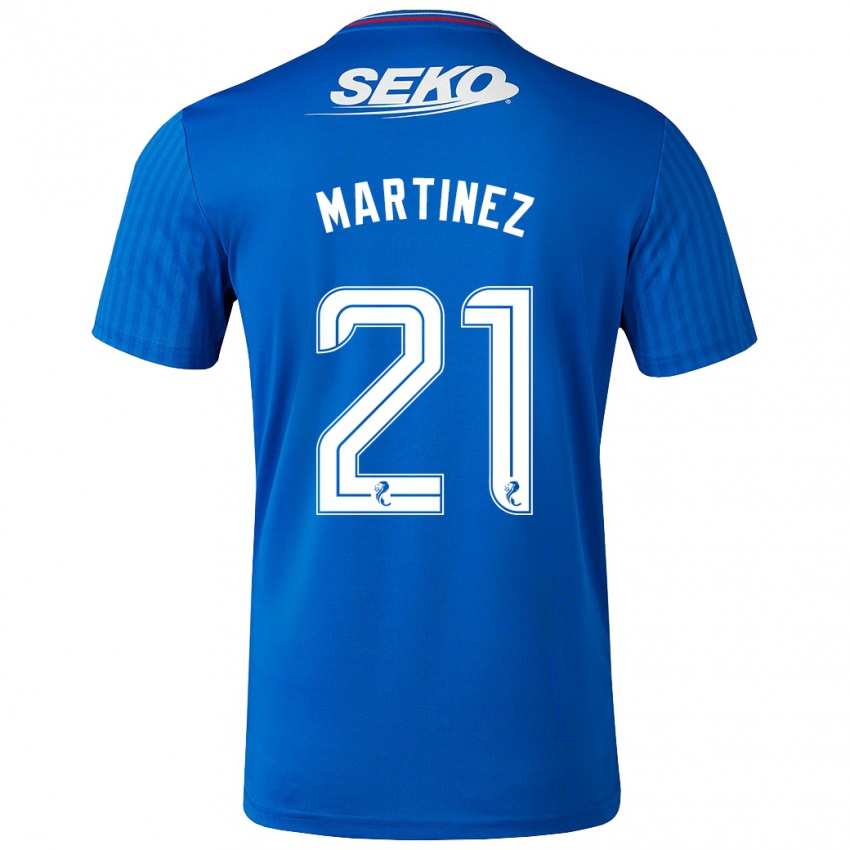 Niño Camiseta Lisa Martinez #21 Azul 1ª Equipación 2023/24 La Camisa Perú