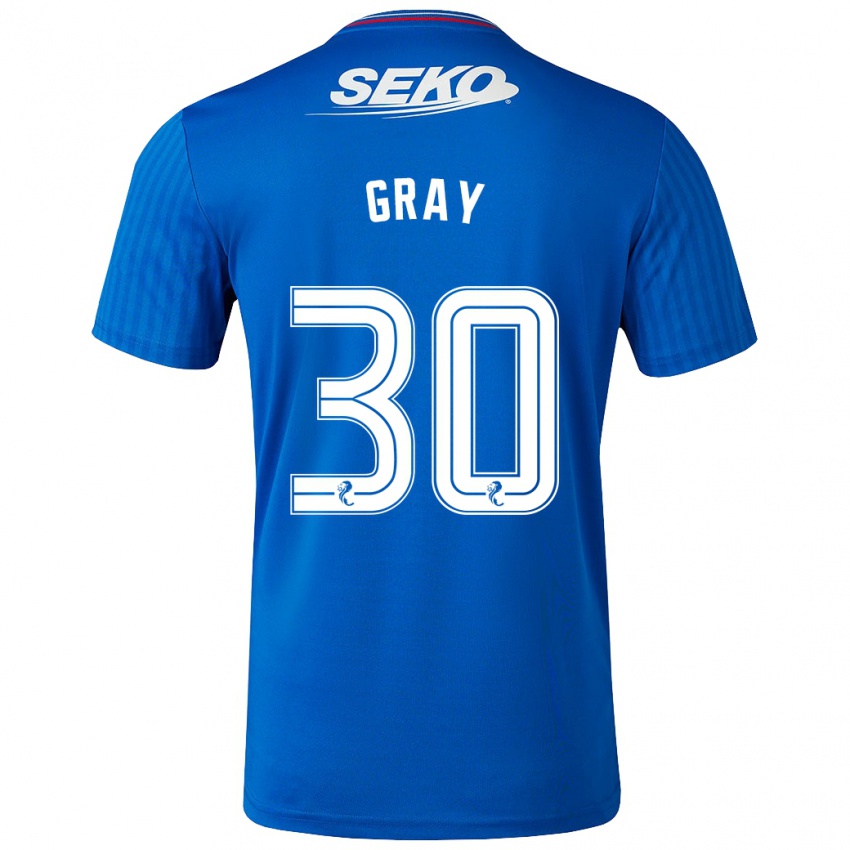 Niño Camiseta Georgia Gray #30 Azul 1ª Equipación 2023/24 La Camisa Perú