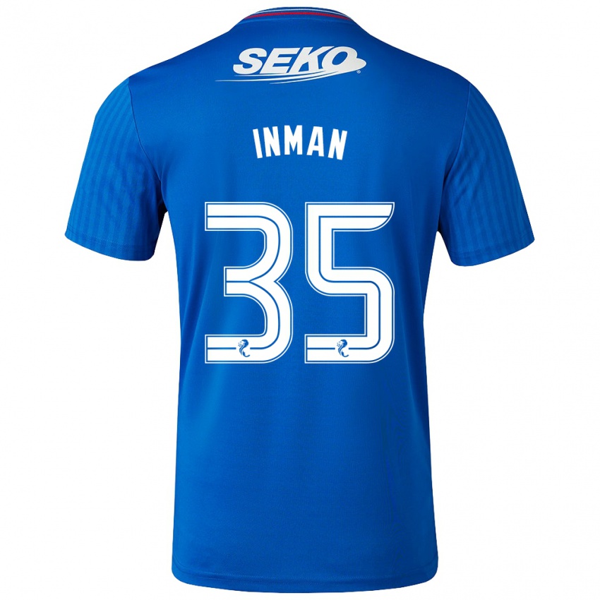 Niño Camiseta Lucy Inman #35 Azul 1ª Equipación 2023/24 La Camisa Perú