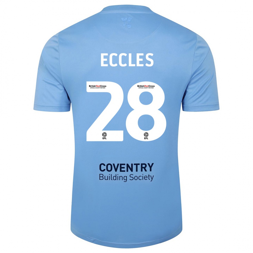 Niño Camiseta Josh Eccles #28 Cielo Azul 1ª Equipación 2023/24 La Camisa Perú