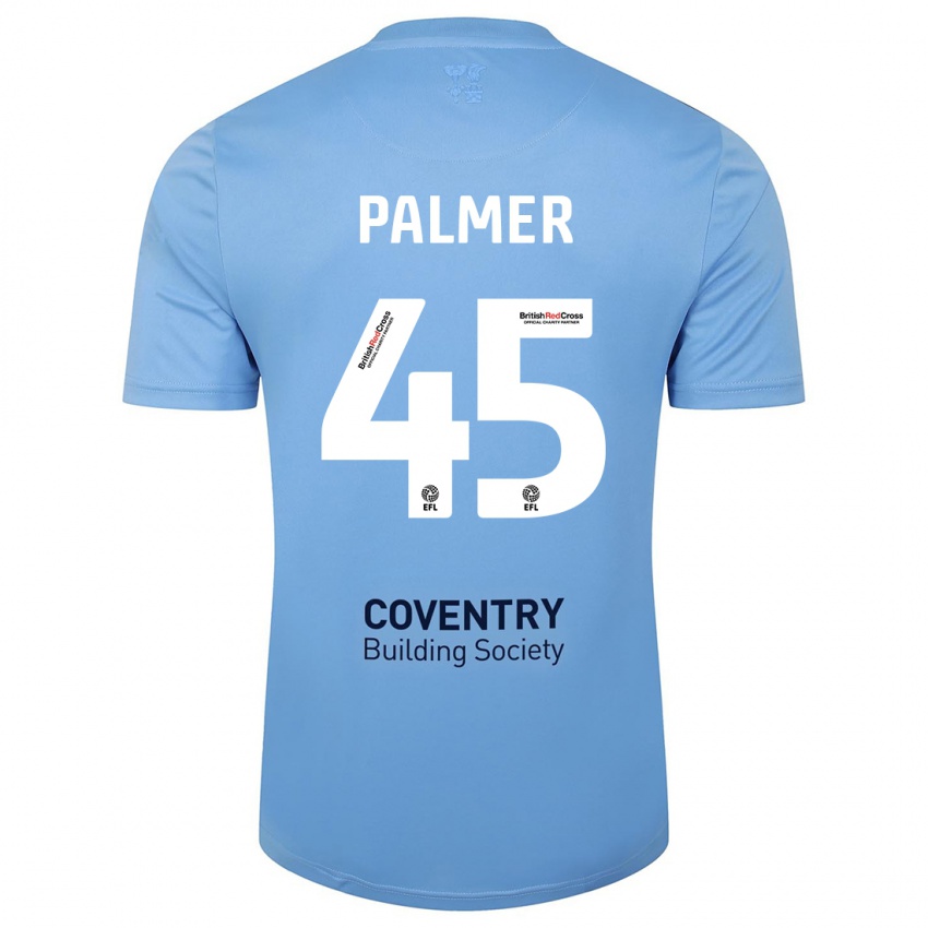 Niño Camiseta Kasey Palmer #45 Cielo Azul 1ª Equipación 2023/24 La Camisa Perú