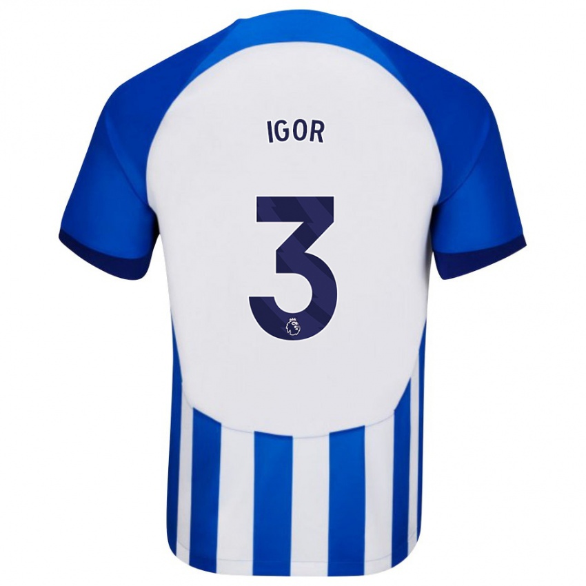 Niño Camiseta Igor #3 Azul 1ª Equipación 2023/24 La Camisa Perú