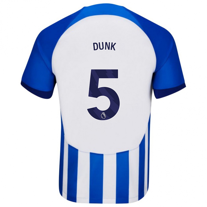 Niño Camiseta Lewis Dunk #5 Azul 1ª Equipación 2023/24 La Camisa Perú