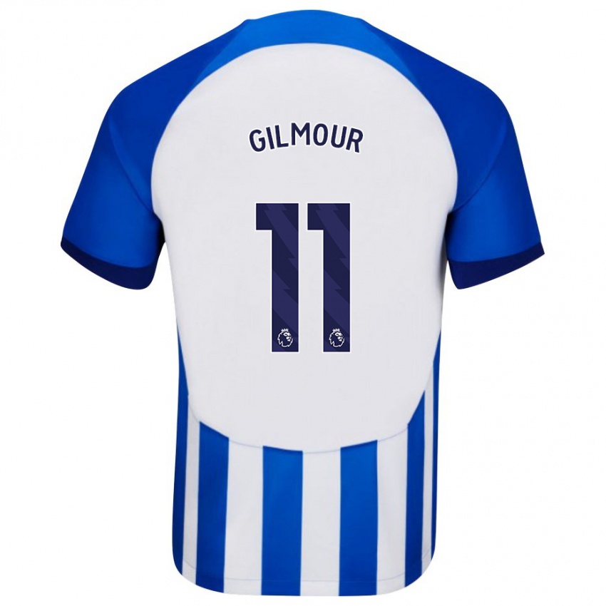Niño Camiseta Billy Gilmour #11 Azul 1ª Equipación 2023/24 La Camisa Perú