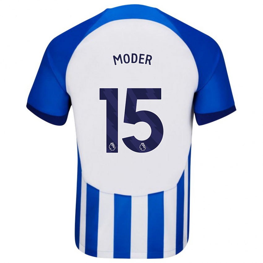 Niño Camiseta Jakub Moder #15 Azul 1ª Equipación 2023/24 La Camisa Perú