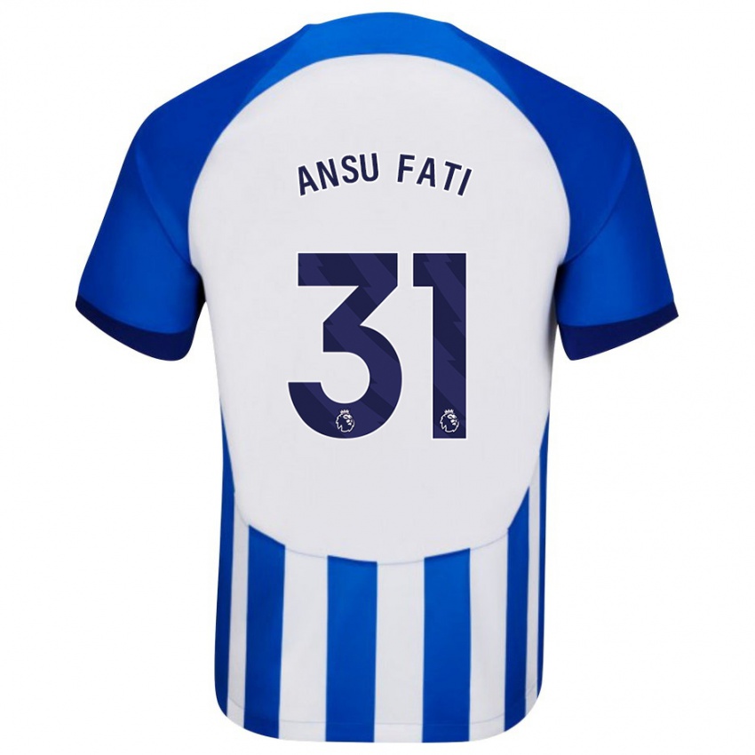 Niño Camiseta Ansu Fati #31 Azul 1ª Equipación 2023/24 La Camisa Perú