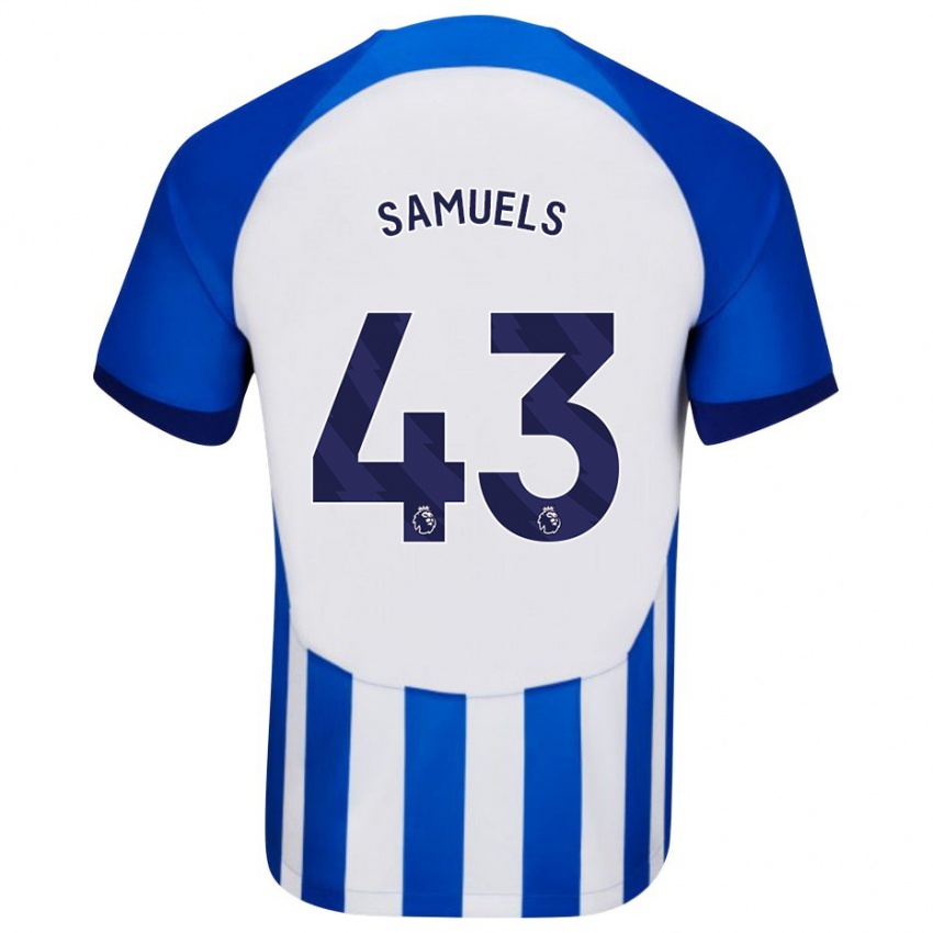 Niño Camiseta Imari Samuels #43 Azul 1ª Equipación 2023/24 La Camisa Perú