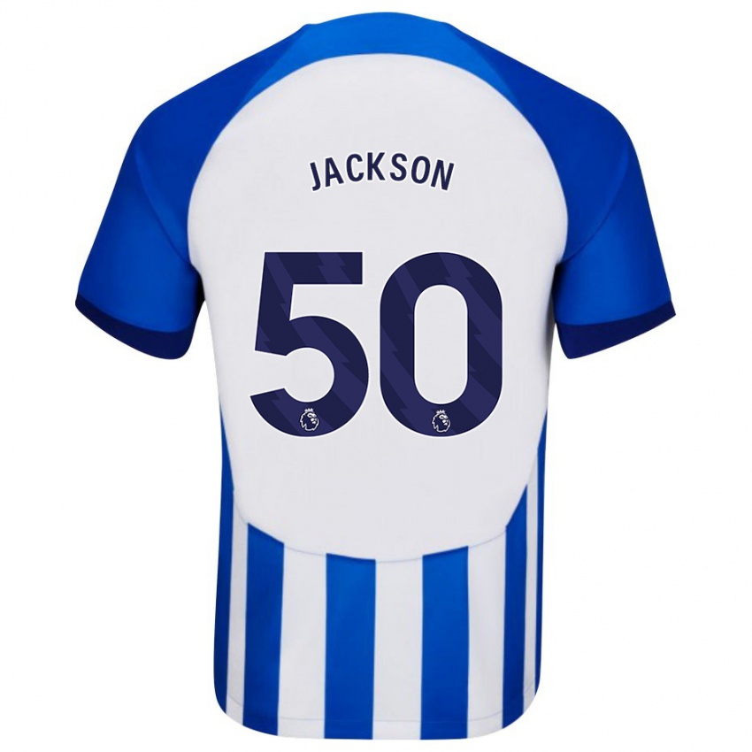 Niño Camiseta Ben Jackson #50 Azul 1ª Equipación 2023/24 La Camisa Perú