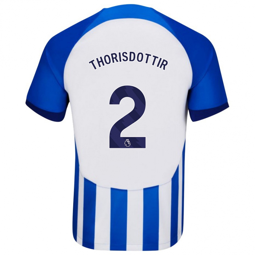 Niño Camiseta Maria Thorisdottir #2 Azul 1ª Equipación 2023/24 La Camisa Perú