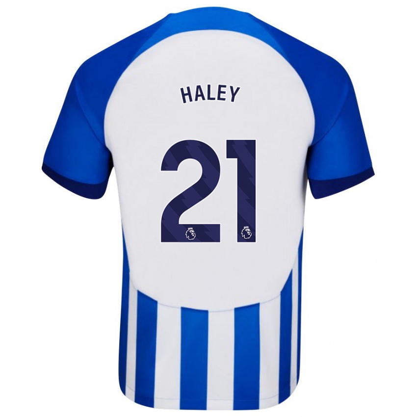 Niño Camiseta Madison Haley #21 Azul 1ª Equipación 2023/24 La Camisa Perú