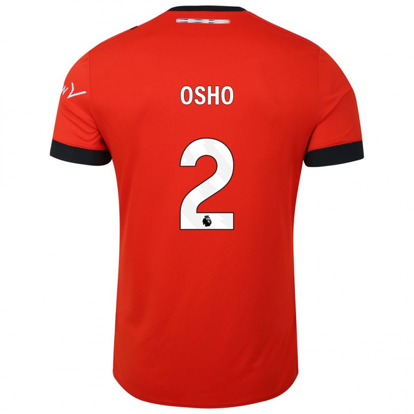 Niño Camiseta Gabriel Osho #2 Rojo 1ª Equipación 2023/24 La Camisa Perú