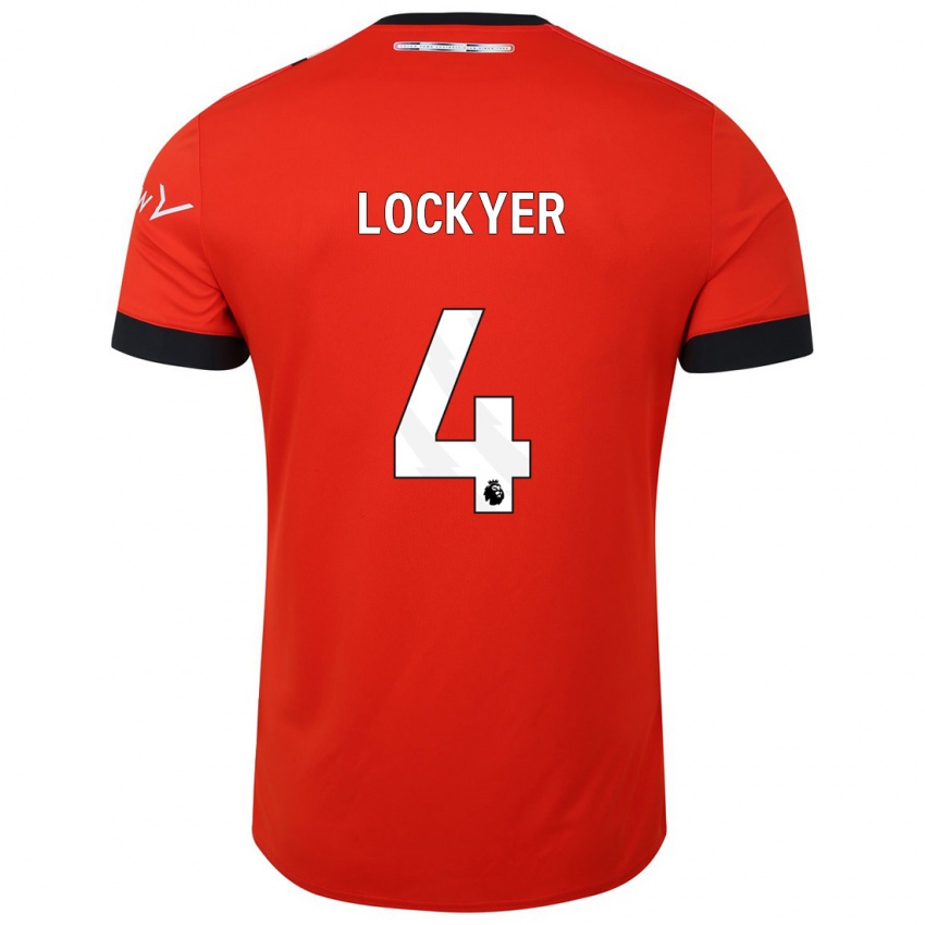 Niño Camiseta Tom Lockyer #4 Rojo 1ª Equipación 2023/24 La Camisa Perú