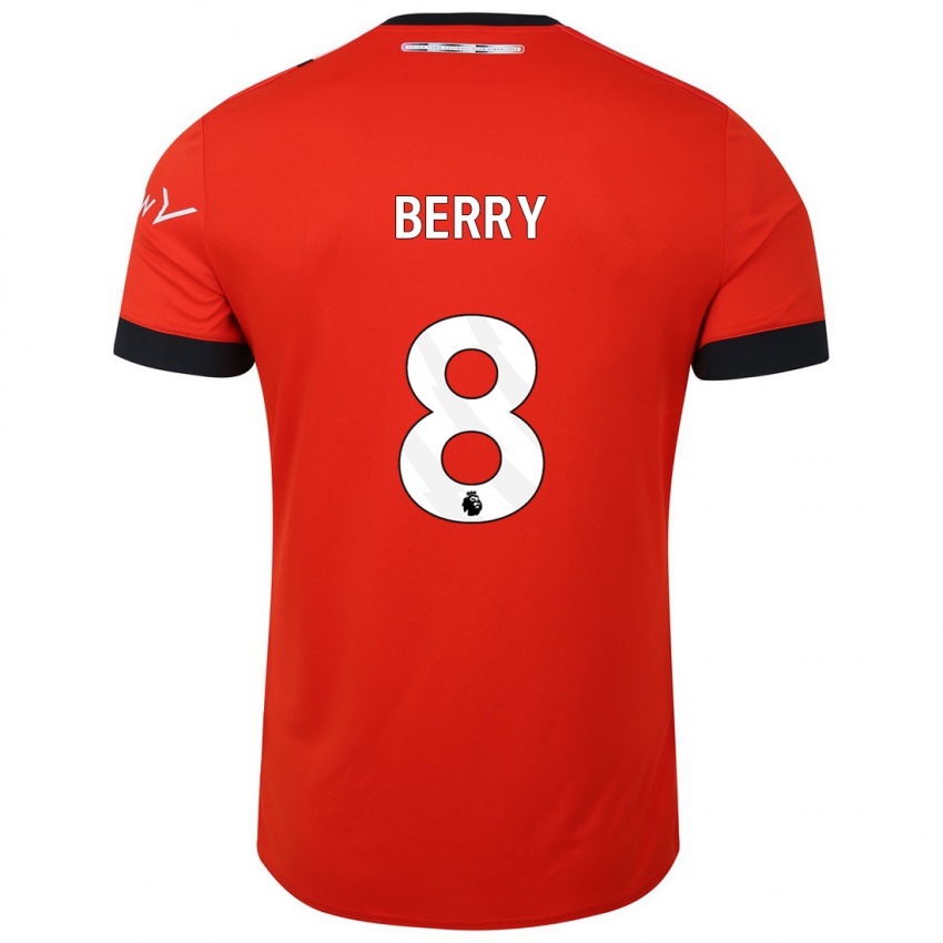 Niño Camiseta Luke Berry #8 Rojo 1ª Equipación 2023/24 La Camisa Perú