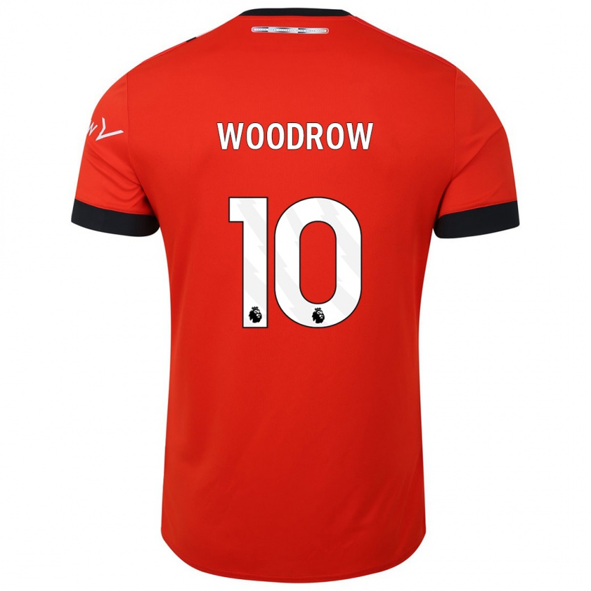 Niño Camiseta Cauley Woodrow #10 Rojo 1ª Equipación 2023/24 La Camisa Perú