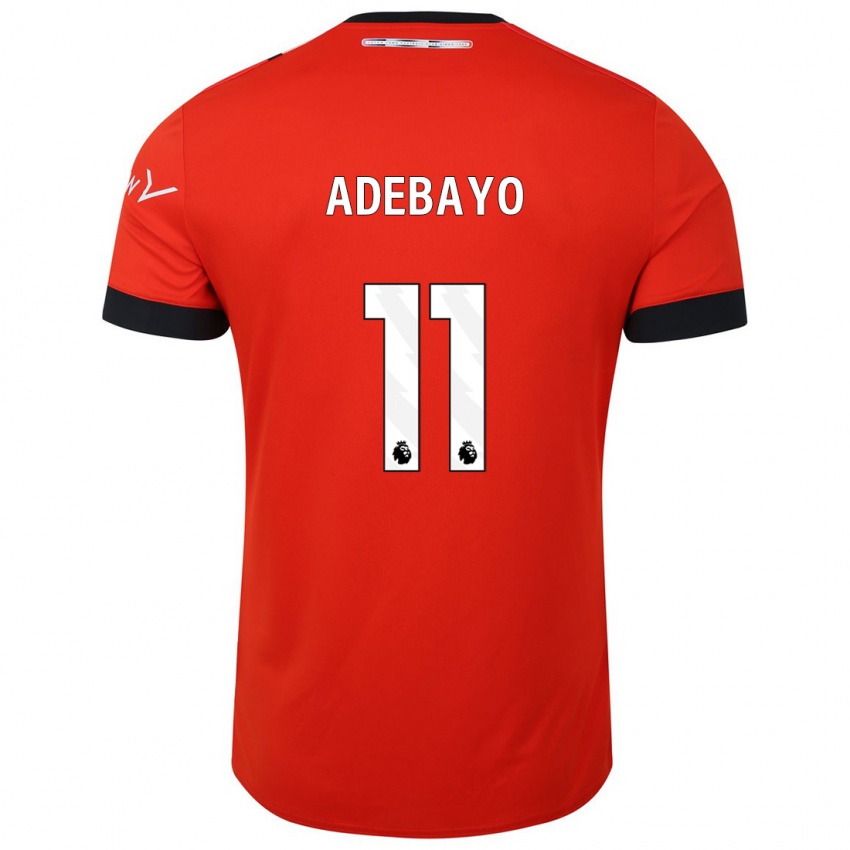 Niño Camiseta Elijah Adebayo #11 Rojo 1ª Equipación 2023/24 La Camisa Perú