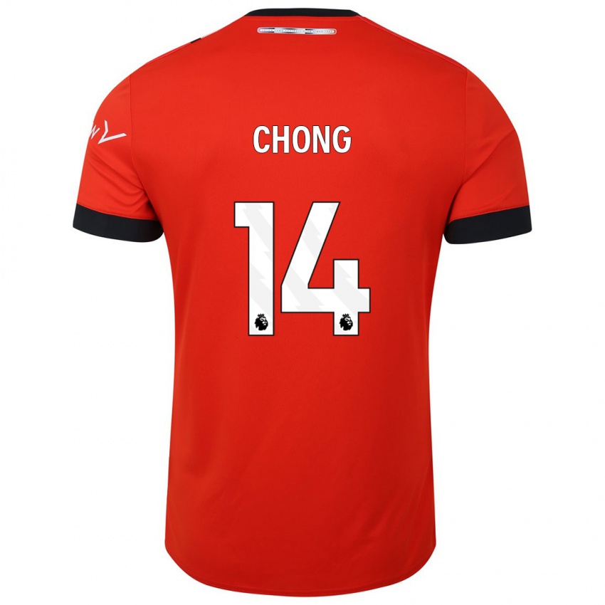 Niño Camiseta Tahith Chong #14 Rojo 1ª Equipación 2023/24 La Camisa Perú