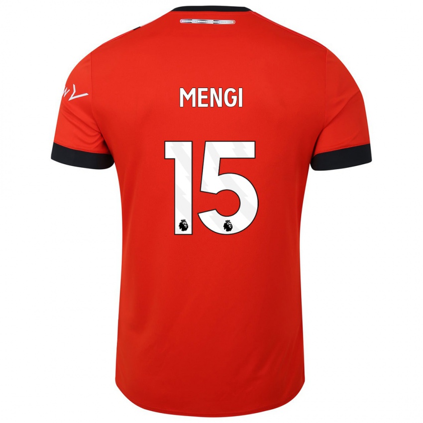 Niño Camiseta Teden Mengi #15 Rojo 1ª Equipación 2023/24 La Camisa Perú