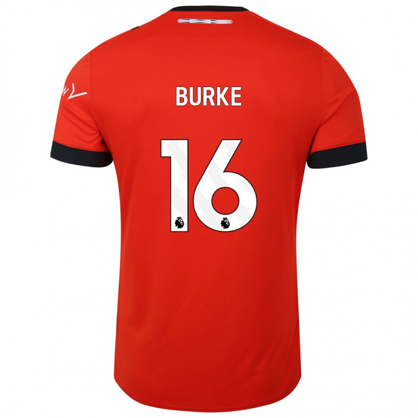 Niño Camiseta Reece Burke #16 Rojo 1ª Equipación 2023/24 La Camisa Perú