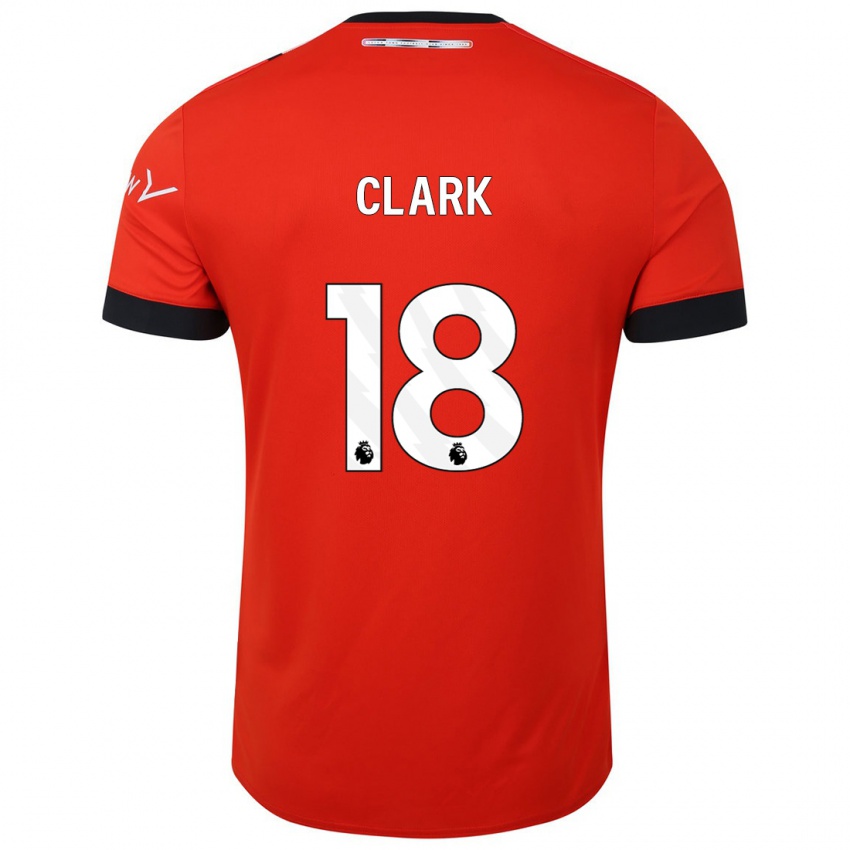 Niño Camiseta Jordan Clark #18 Rojo 1ª Equipación 2023/24 La Camisa Perú