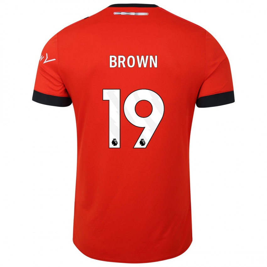 Niño Camiseta Jacob Brown #19 Rojo 1ª Equipación 2023/24 La Camisa Perú