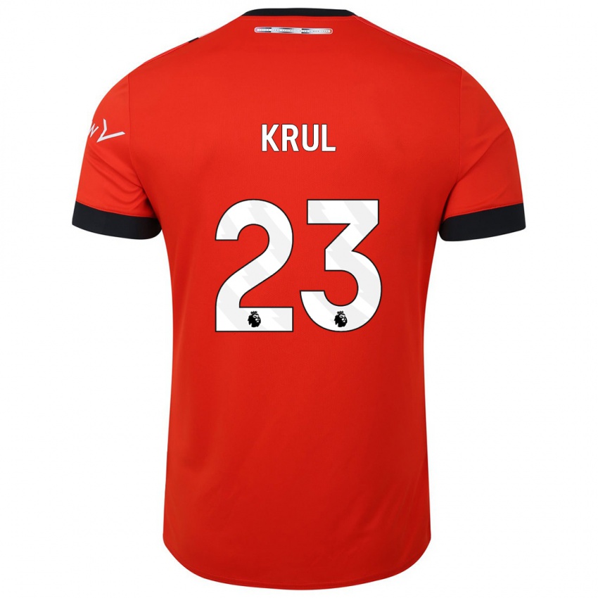 Niño Camiseta Tim Krul #23 Rojo 1ª Equipación 2023/24 La Camisa Perú