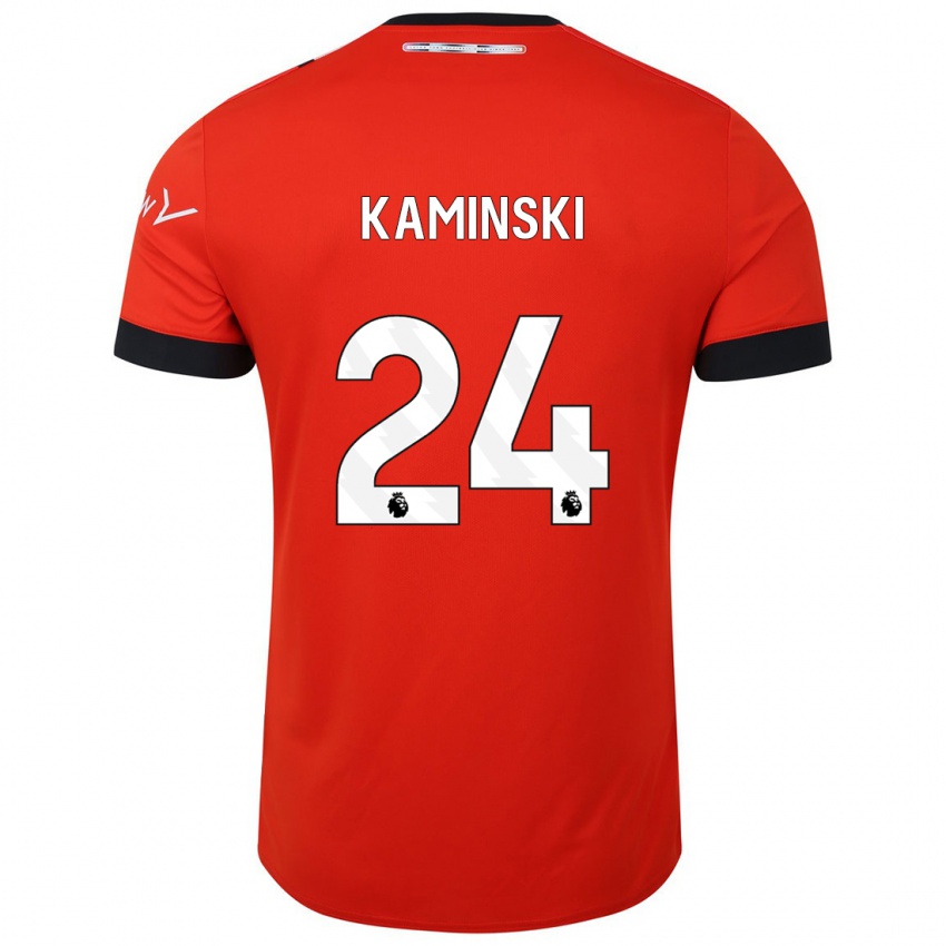 Niño Camiseta Thomas Kaminski #24 Rojo 1ª Equipación 2023/24 La Camisa Perú