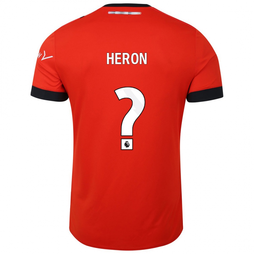 Niño Camiseta Archie Heron #0 Rojo 1ª Equipación 2023/24 La Camisa Perú