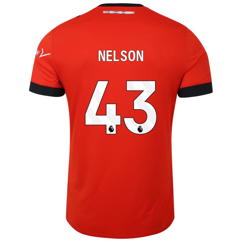 Niño Camiseta Zack Nelson #43 Rojo 1ª Equipación 2023/24 La Camisa Perú