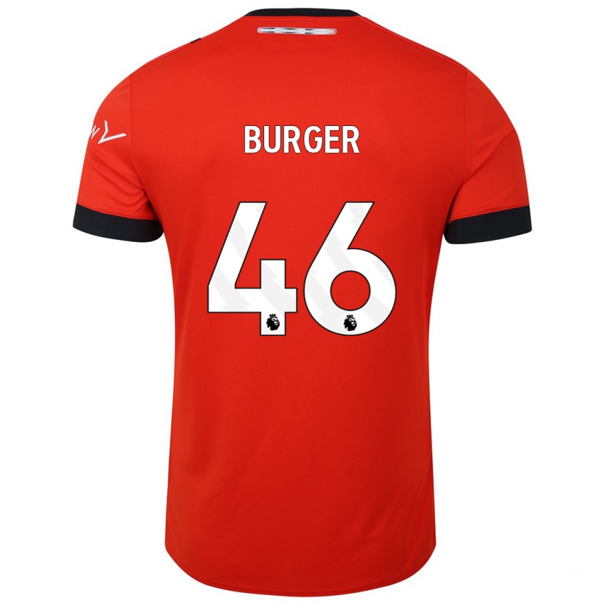 Niño Camiseta Jake Burger #46 Rojo 1ª Equipación 2023/24 La Camisa Perú