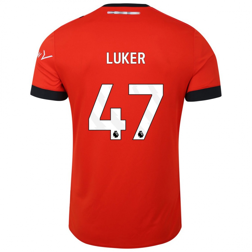 Niño Camiseta Jayden Luker #47 Rojo 1ª Equipación 2023/24 La Camisa Perú