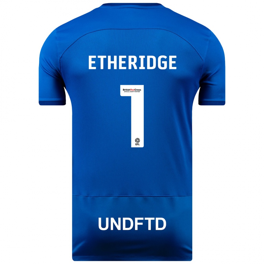 Niño Camiseta Neil Etheridge #1 Azul 1ª Equipación 2023/24 La Camisa Perú