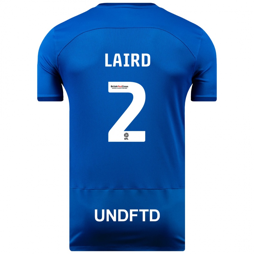 Niño Camiseta Ethan Laird #2 Azul 1ª Equipación 2023/24 La Camisa Perú
