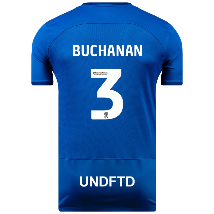 Niño Camiseta Lee Buchanan #3 Azul 1ª Equipación 2023/24 La Camisa Perú