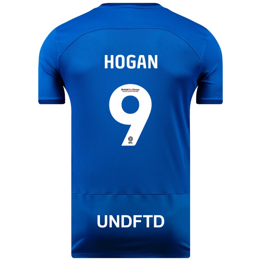 Niño Camiseta Scott Hogan #9 Azul 1ª Equipación 2023/24 La Camisa Perú