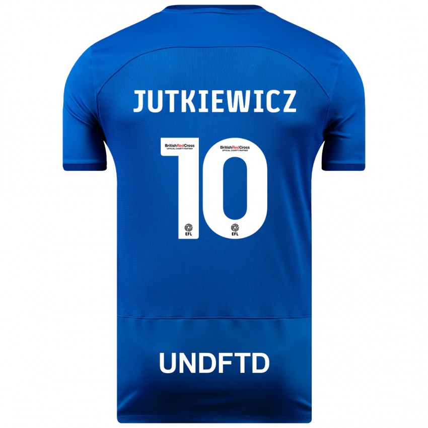 Niño Camiseta Lukas Jutkiewicz #10 Azul 1ª Equipación 2023/24 La Camisa Perú