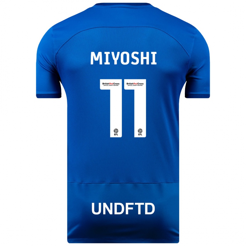 Niño Camiseta Koji Miyoshi #11 Azul 1ª Equipación 2023/24 La Camisa Perú