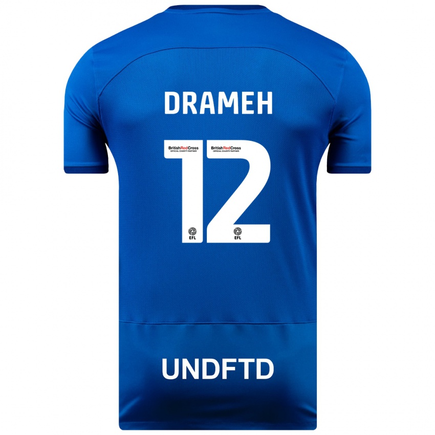 Niño Camiseta Cody Drameh #12 Azul 1ª Equipación 2023/24 La Camisa Perú