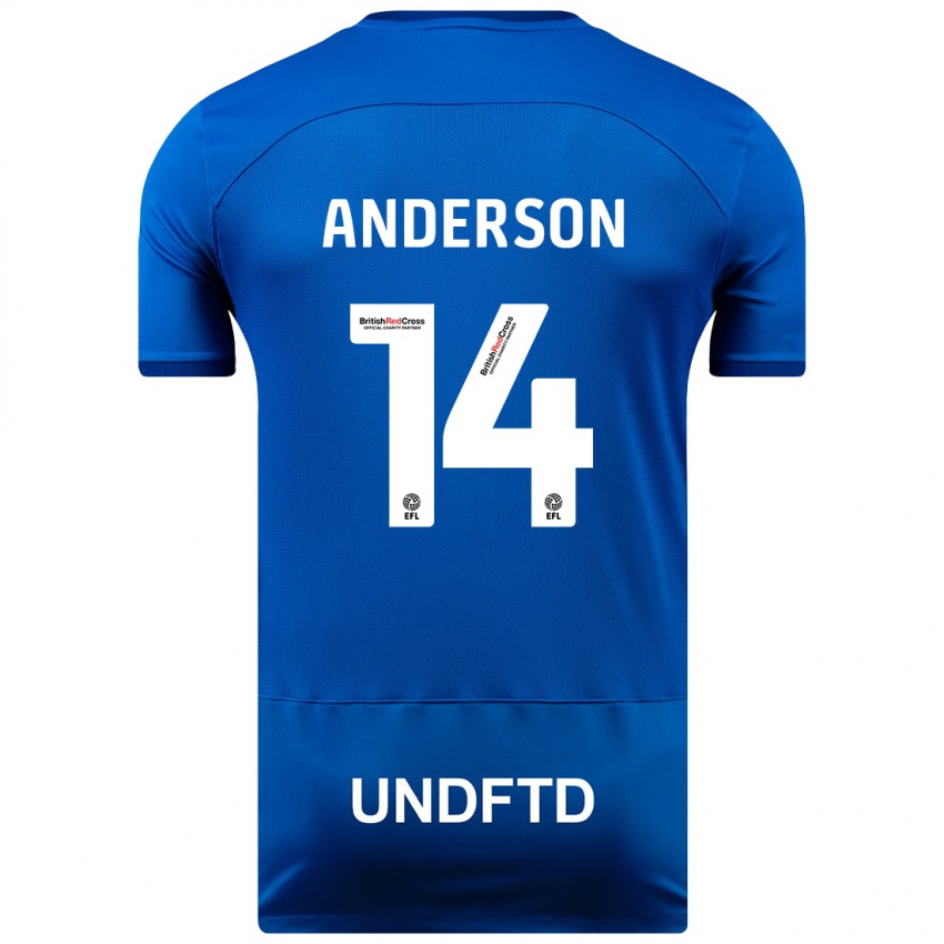 Niño Camiseta Keshi Anderson #14 Azul 1ª Equipación 2023/24 La Camisa Perú