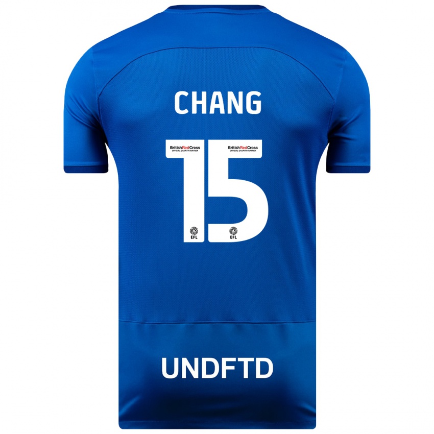 Niño Camiseta Alfie Chang #15 Azul 1ª Equipación 2023/24 La Camisa Perú