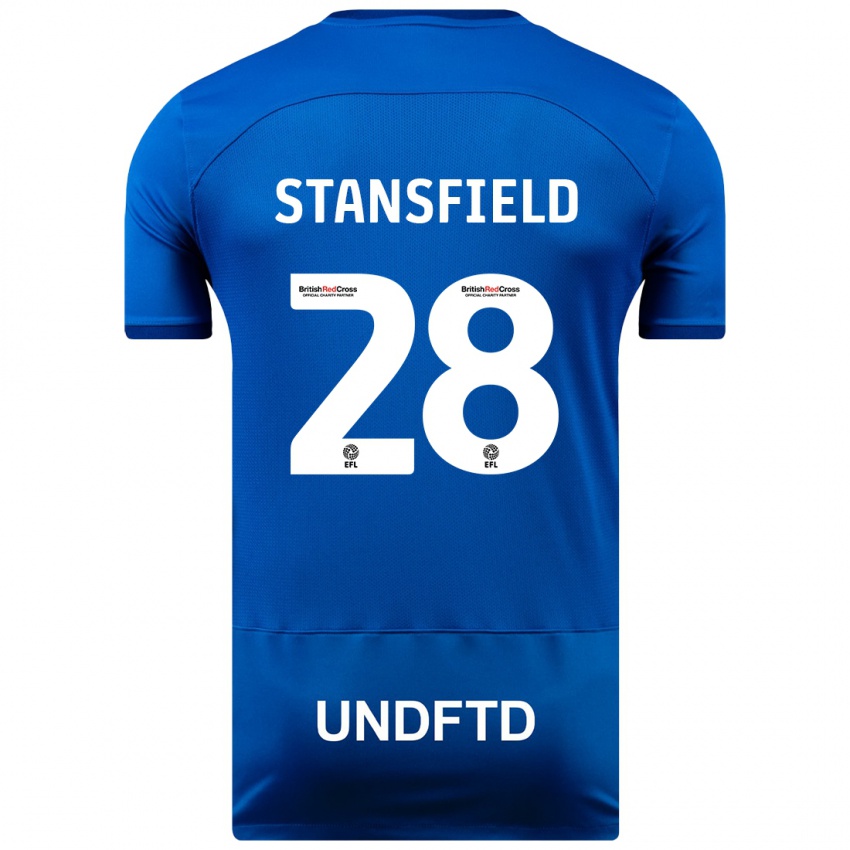 Niño Camiseta Jay Stansfield #28 Azul 1ª Equipación 2023/24 La Camisa Perú