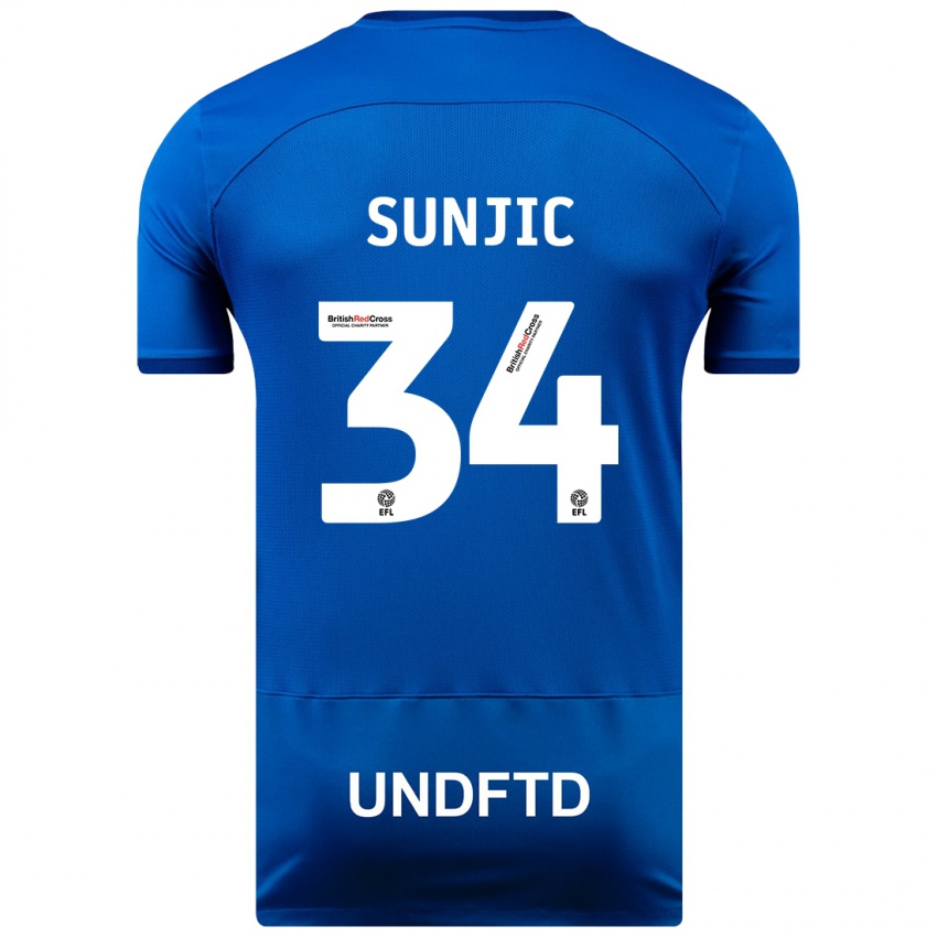 Niño Camiseta Ivan Sunjic #34 Azul 1ª Equipación 2023/24 La Camisa Perú