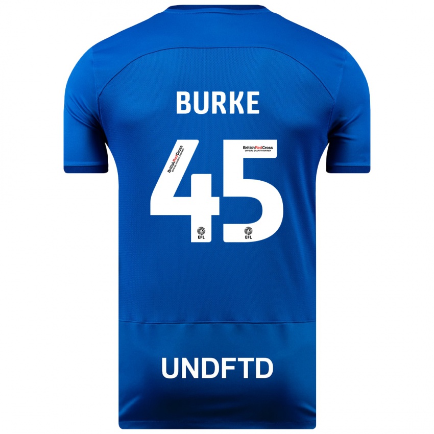 Niño Camiseta Oliver Burke #45 Azul 1ª Equipación 2023/24 La Camisa Perú