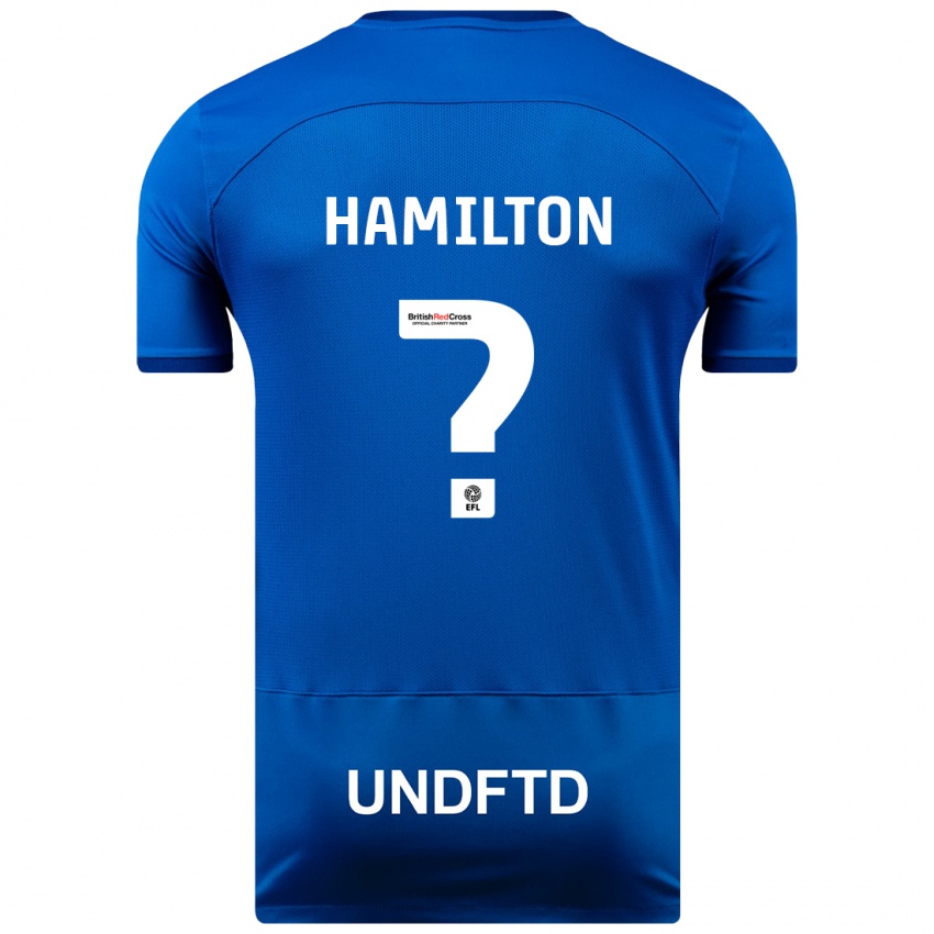 Niño Camiseta Harley Hamilton #0 Azul 1ª Equipación 2023/24 La Camisa Perú