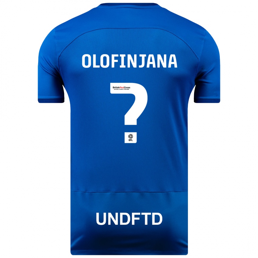 Niño Camiseta Femi Olofinjana #0 Azul 1ª Equipación 2023/24 La Camisa Perú