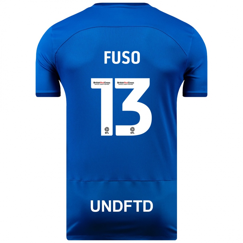 Niño Camiseta Ivana Fuso #13 Azul 1ª Equipación 2023/24 La Camisa Perú
