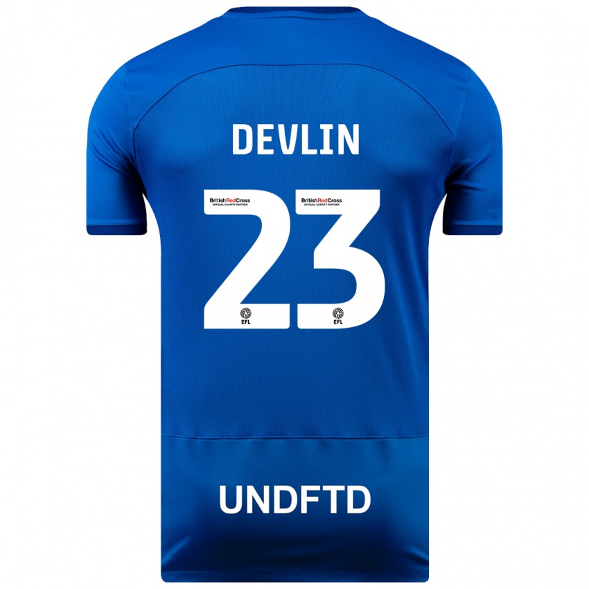 Niño Camiseta Charlotte Devlin #23 Azul 1ª Equipación 2023/24 La Camisa Perú