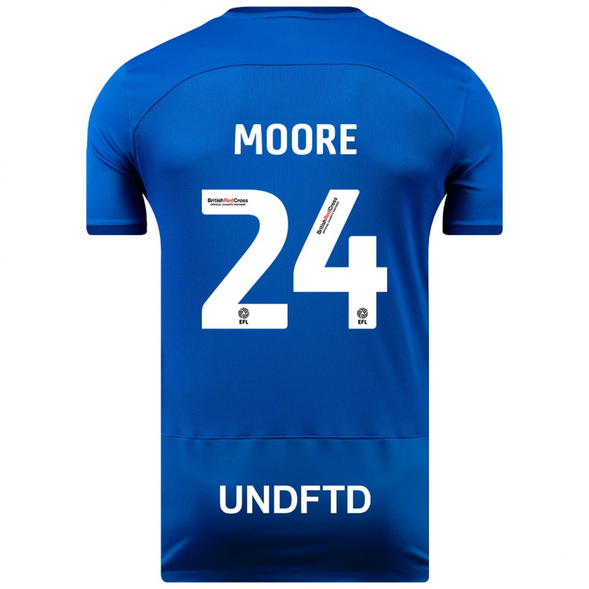 Niño Camiseta Jade Ellis Moore #24 Azul 1ª Equipación 2023/24 La Camisa Perú